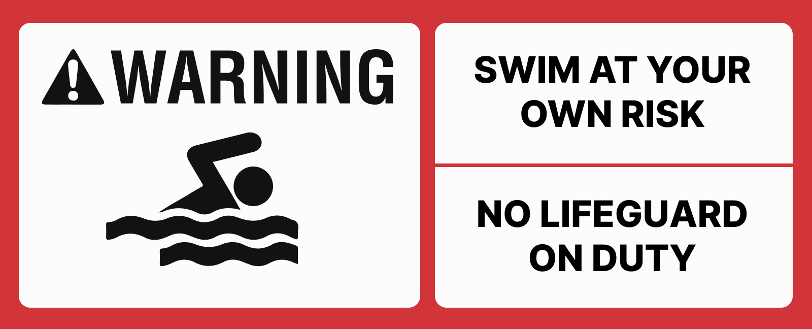 Swim at your own risk